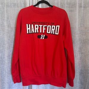 MV Sport University of Hartford Red Crewneck Sweatshirt